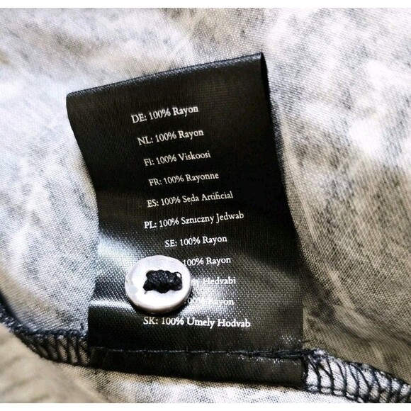 Disturbia Bracken Tie Waist Dress Mystic Dark Floral Button Up Witchy Goth Sz 2 - Picture 8 of 10